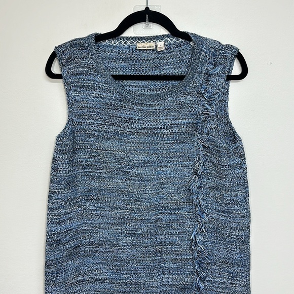 Anthropologie Holding Horses Blue Fringe Dress‎ Medium - Picture 5 of 8